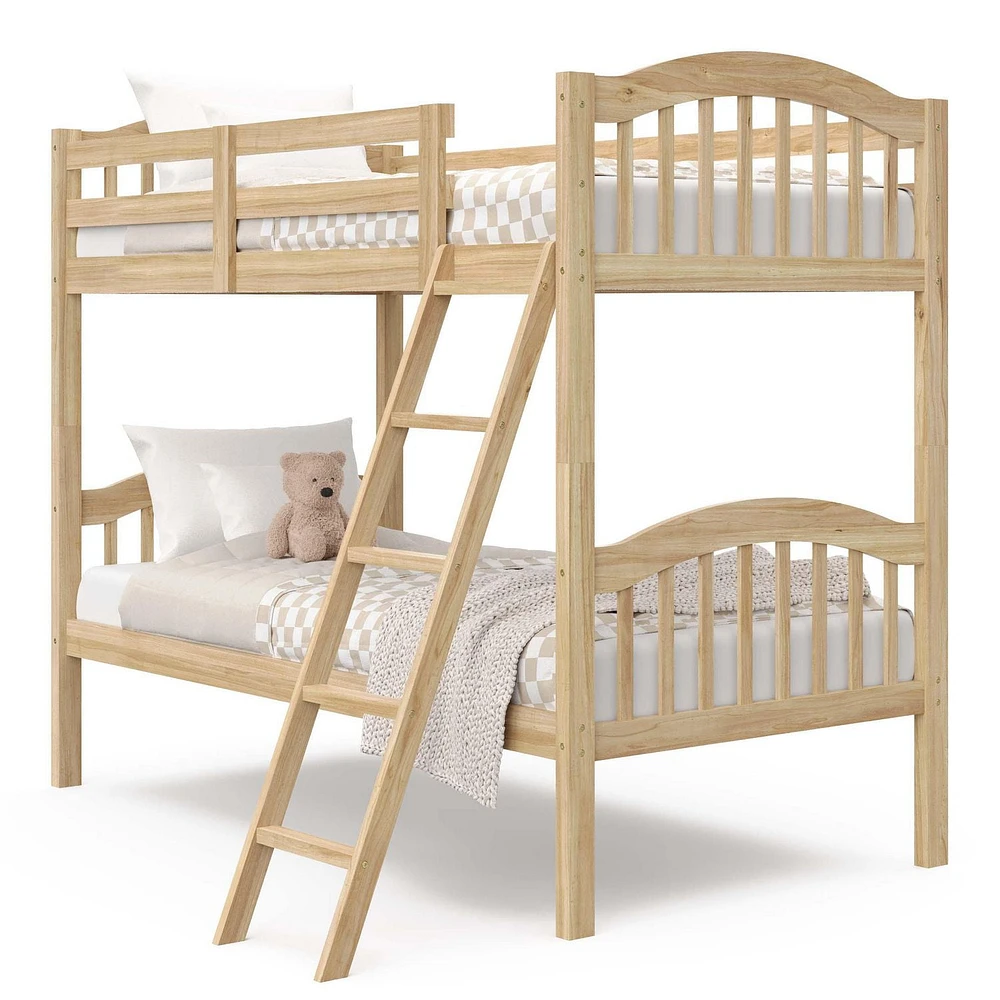 Storkcraft Long Horn Solid Hardwood Twin Bunk Bed