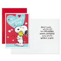 Hallmark Peanuts Valentines Day Cards Pack, Snoopy and Woodstock