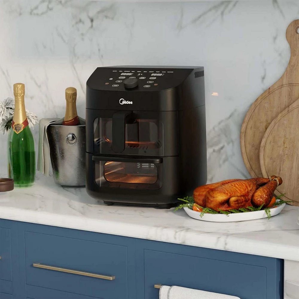 Midea 8-In-1 11 Quart Two-Zone HeatXpress Air Fryer Oven