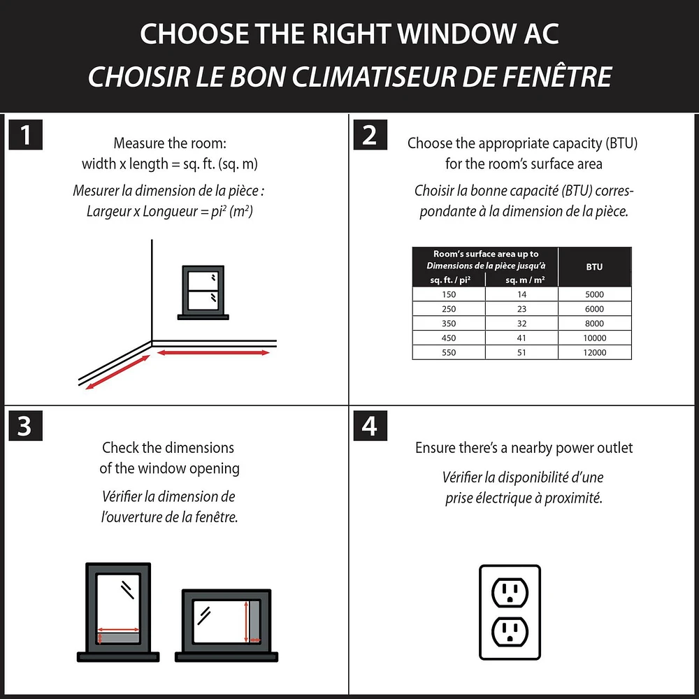 Tosot 8,000 BTU Window Air Conditioner with Remote Control, 8,000BTU Window AC