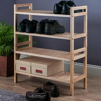 Winsome Mercury 2 Piece Stackable Shoe Rack Set