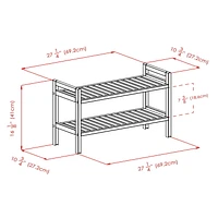 Winsome Mercury 2 Piece Stackable Shoe Rack Set