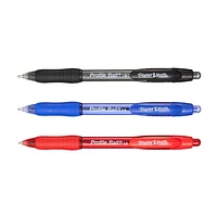 Paper Mate Profile Retractable Ballpoint Pens, Medium Point (1.0 mm), Black, 4 Count