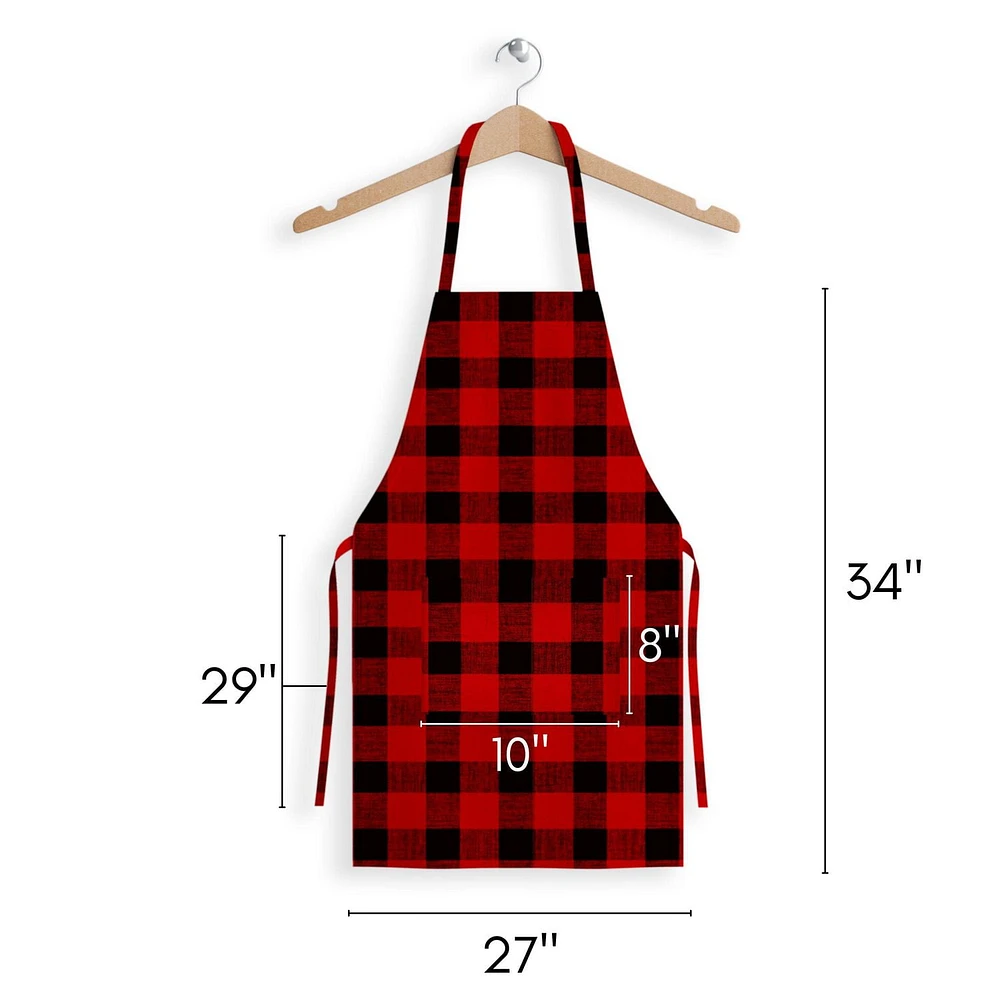 Fabstyles Buffalo Check Cotton Unisex Apron