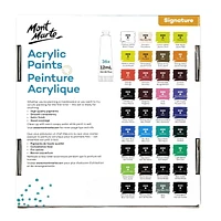 Mont Marte Acrylic Paints Set Signature 36pc x 12ml, 12ml