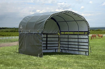 Enclosure Kit for Corral Shelter 12 x 12 ft. Green (Corral Shelter & Panels NOT Included)