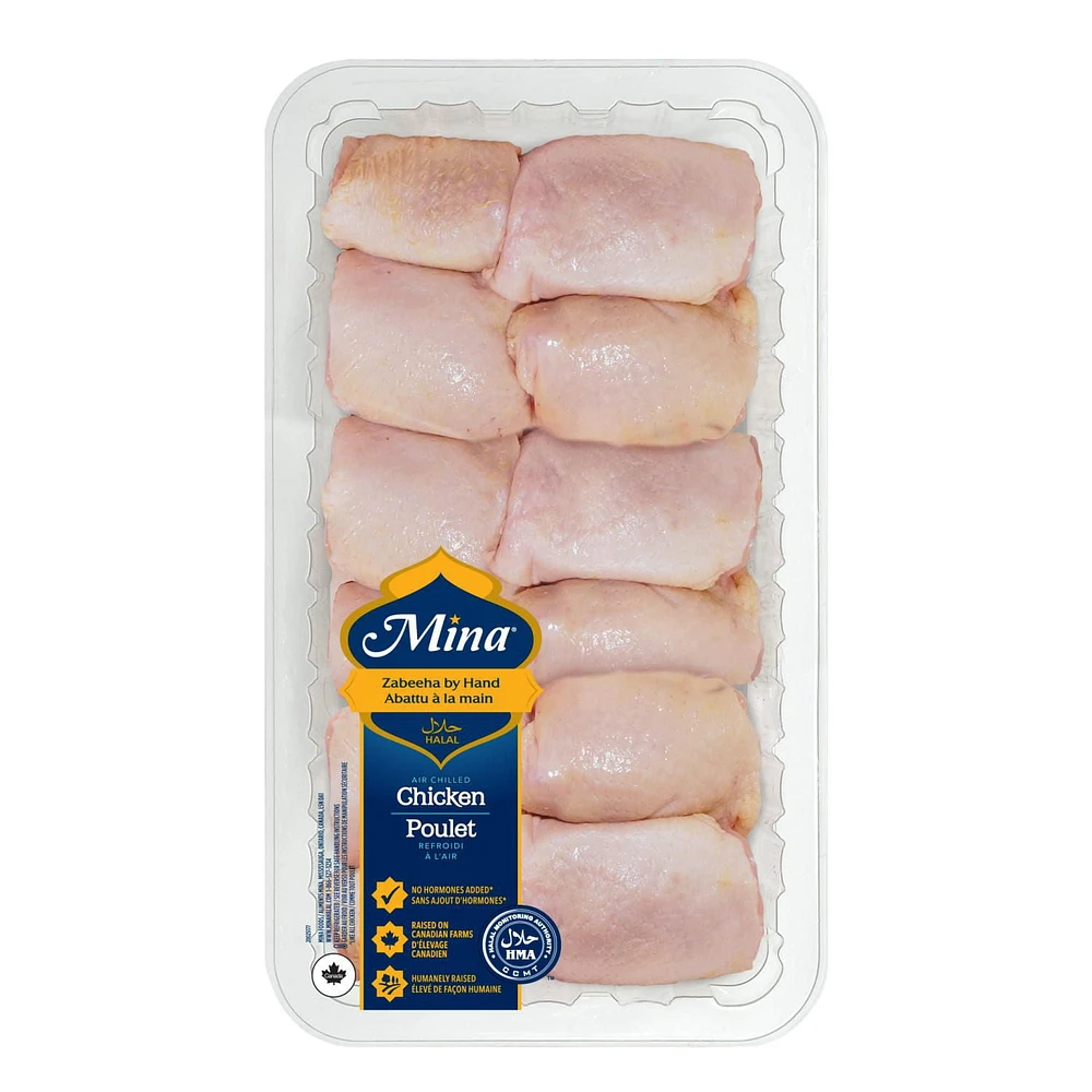 Mina Halal Chicken Thighs Value Pack, 11-12 Thighs, Value Pack, 1.38 - 1.68 kg