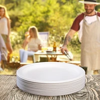 Great Value Eco Compostable Dinner Plates, 40 x 25cm (10in)