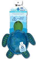 Clean Earth Plush Turtle Dog Toy - 100% Sustainable