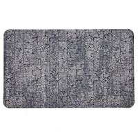 Salten Grey Polyester Kitchen Mat 18x30