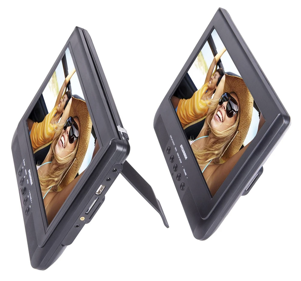 SYLVANIA 10" Dual Screen Poratable DVD Player