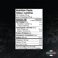 D'Italiano 100% Whole Wheat Bread, 675 g