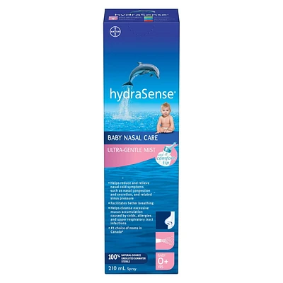 HydraSense Ultra-Gentle Mist Baby Nasal Care Spray, 210 mL