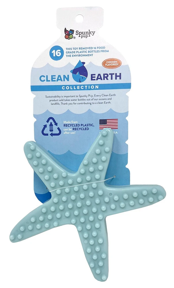 Clean Earth Plush -Starfish Dog Toy - 100% Sustainable