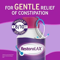 RestoraLAX Powder Stool Softener Laxative - Laxatives For Constipation, Effective Constipation Relief For Adults, No Taste, No Grit, No Gas, No Bloat, No Cramps, No Sudden Urge, Doses
