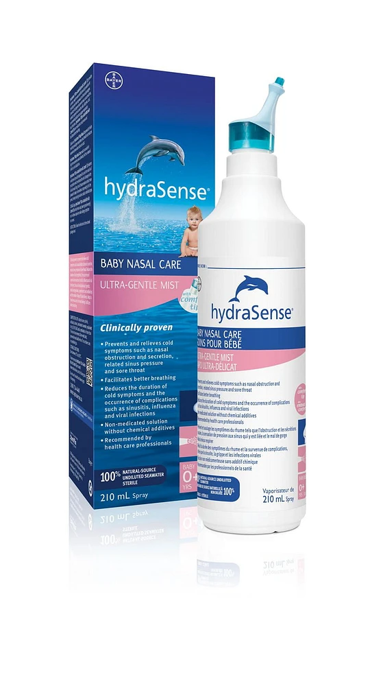 HydraSense Ultra-Gentle Mist Baby Nasal Care Spray, 210 mL