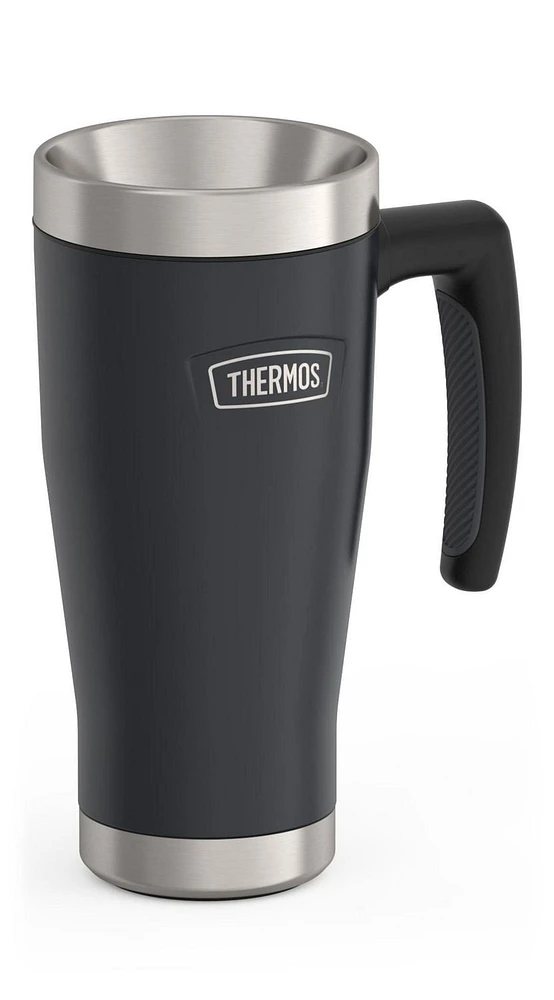 Thermos 16 OZ Icon Series Vacuum Insulated Stainless Steel Travel Mug, Granite, 16 Oz, Granite