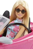 Barbie Doll and Pink Convertible