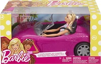 Barbie Doll and Pink Convertible