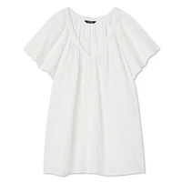 George Plus Women's Flutter Sleeve Top