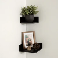 hometrends Levie Corner Shelf Set, Set of 2