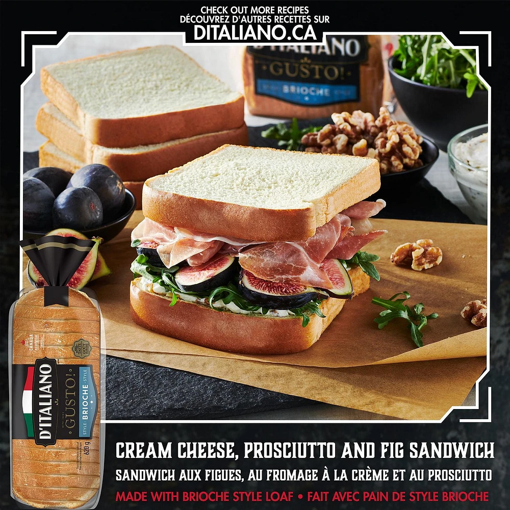 D'Italiano with Gusto!™ Brioche Style Thick Sliced Loaf, 620 g