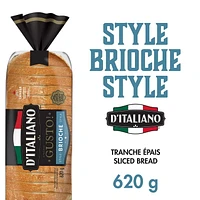 D'Italiano with Gusto!™ Brioche Style Thick Sliced Loaf, 620 g