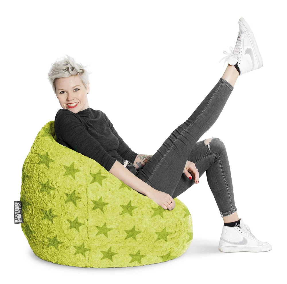 Gouchee Fluffy Stars XL Bean Bag Chair