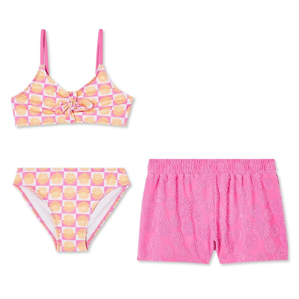 George Girls' Bikini and Short 3-Piece Set