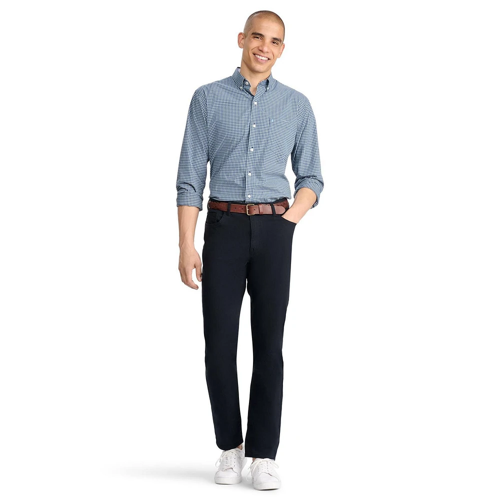IZOD MENS STRETCH TWILL 5 POCKET PANT
