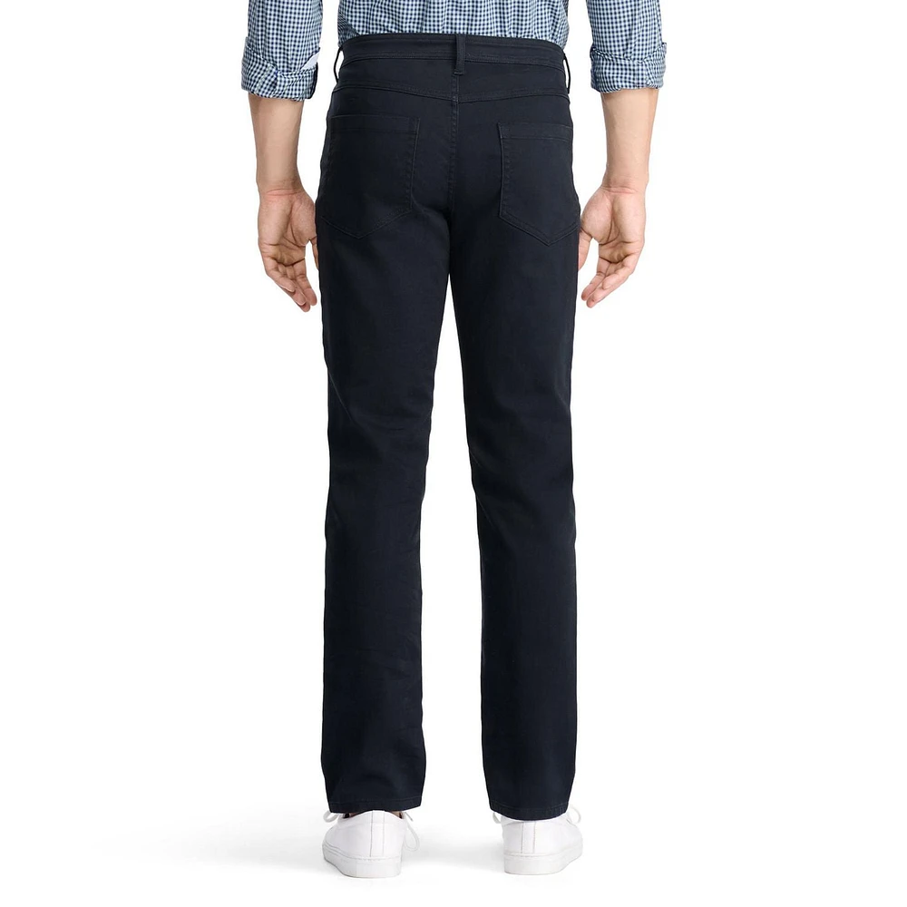 IZOD MENS STRETCH TWILL 5 POCKET PANT