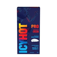 Icy Hot Pro Crème antidouleur, Tube de 56g, pour soulager la douleur, action rapide, soulagement temporaire des douleurs mineures musculaires et articulaires associées à l'arthrite, aux maux de dos, aux foulures et aux entorses, menthol et camphre.