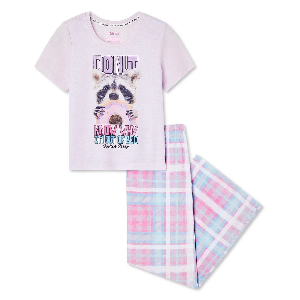 Justice Girls' Pajama 2-Piece Set