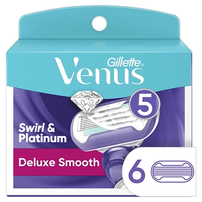 Gillette Venus Deluxe Smooth Swirl Women's Razor Blade Refills