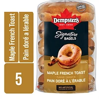 Dempster’s® Signature Maple French Toast Flavour Bagels, Pack of 5; 375 g