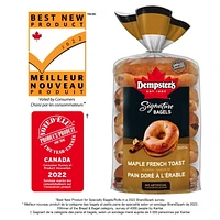 Dempster’s® Signature Maple French Toast Flavour Bagels, Pack of 5; 375 g