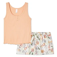 Ensemble 2 pièces avec short en satin George pour femmes