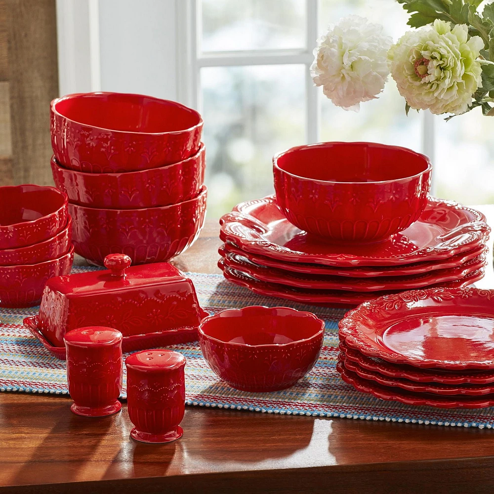 The Pioneer Woman 20-Piece Ceramic Toni Dinnerware Set