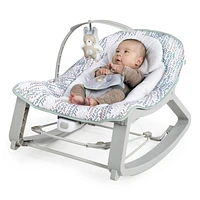 Ingenuity Keep Cozy 3-in-1 Grow with Me Bounce & Rock Seat - Spruce, 0 -30 months; max 40lbs