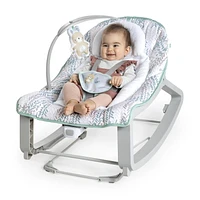 Ingenuity Keep Cozy 3-in-1 Grow with Me Bounce & Rock Seat - Spruce, 0 -30 months; max 40lbs