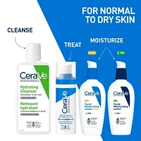 CeraVe Hydrating Facial Cleanser with Hyaluronic Acid and 3 Ceramides | Gentle Moisturizing Non-Foaming Facial Cleanser for Men & Women | Daily Face Wash for Normal to Dry Skin | Fragrance Free, Travel Size, 87 mL, Effective & Non-Greasy Cleanser