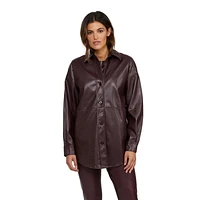 Mexx Faux Leather Women's Shacket