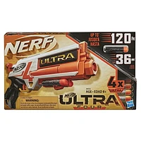 Nerf Ultra Four Dart Blaster -- 4 Nerf Ultra Darts, Single-Shot Blasting, 2-Dart Storage -- Compatible Only with Nerf Ultra Darts