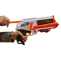 Nerf Ultra Four Dart Blaster -- 4 Nerf Ultra Darts, Single-Shot Blasting, 2-Dart Storage -- Compatible Only with Nerf Ultra Darts