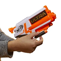 Nerf Ultra Four Dart Blaster -- 4 Nerf Ultra Darts, Single-Shot Blasting, 2-Dart Storage -- Compatible Only with Nerf Ultra Darts