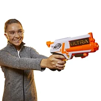 Nerf Ultra Four Dart Blaster -- 4 Nerf Ultra Darts, Single-Shot Blasting, 2-Dart Storage -- Compatible Only with Nerf Ultra Darts