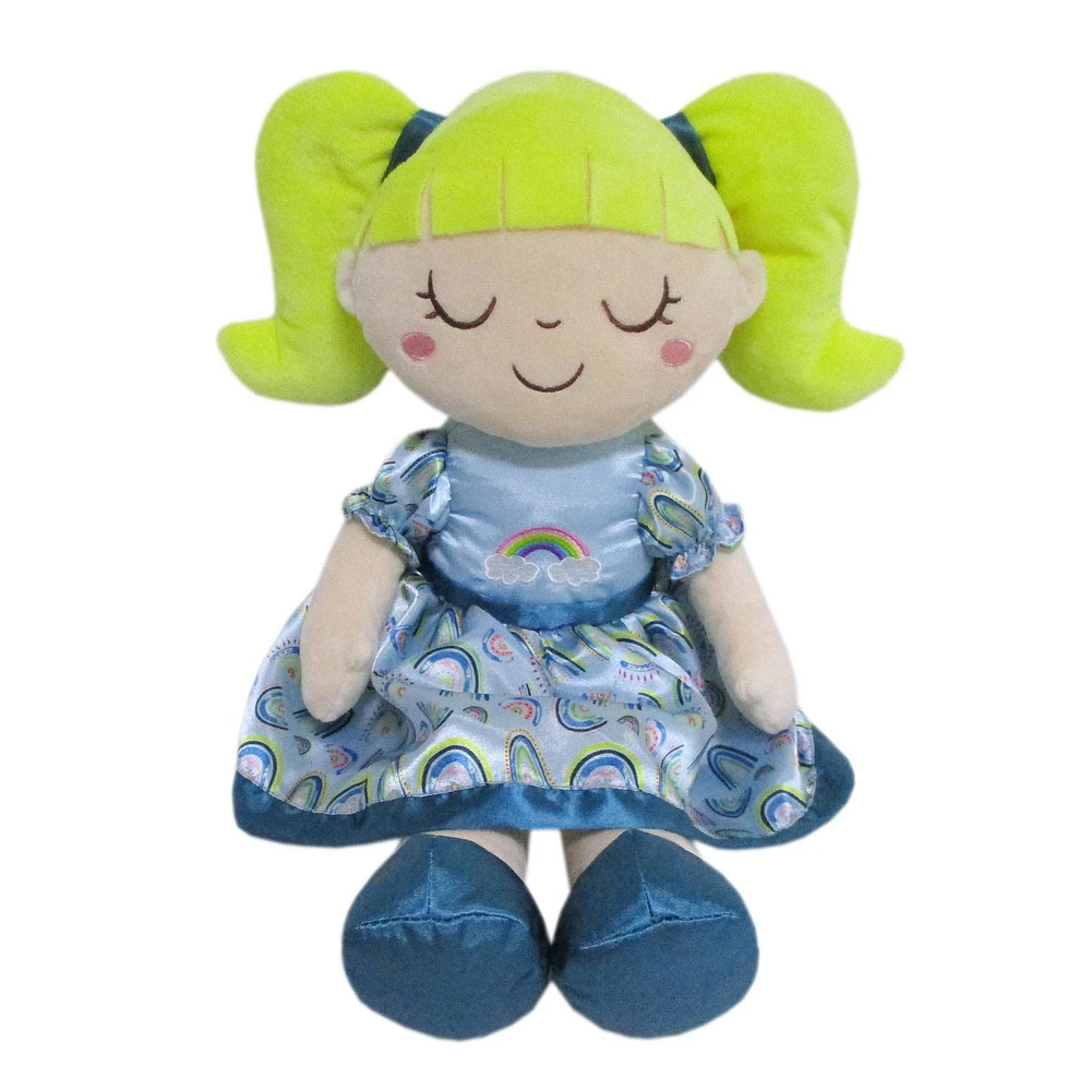 Kid Connection Plush Stuffed Doll Blue 18inch