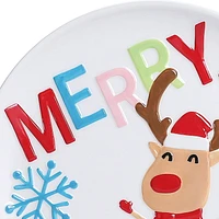 Holiday Time Reindeer Appetizer Plate