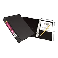 Durable View Binder, 5 1/2 x 8 1/2, Black