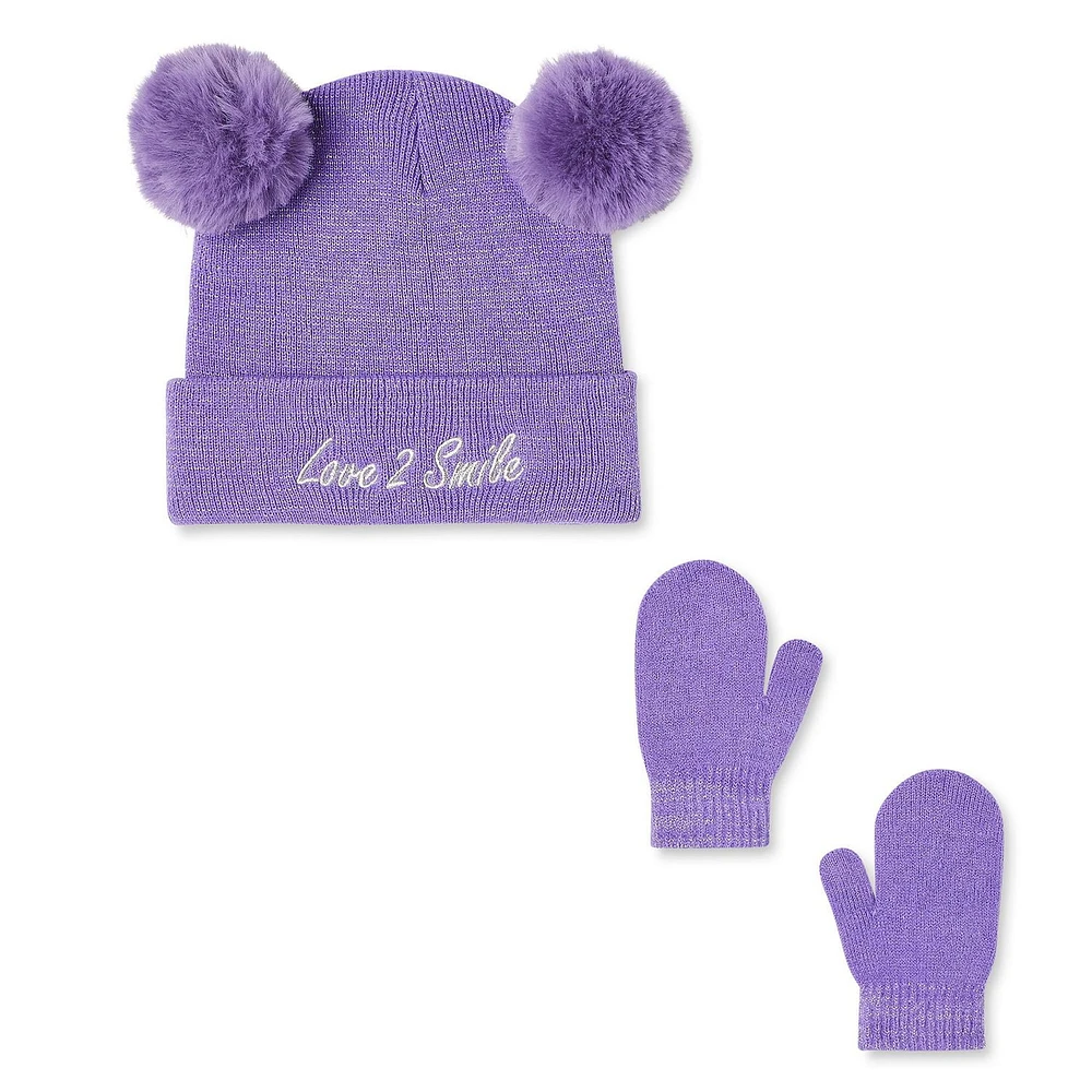 George Toddler Girls' Hat and Mitts 2-Piece Set